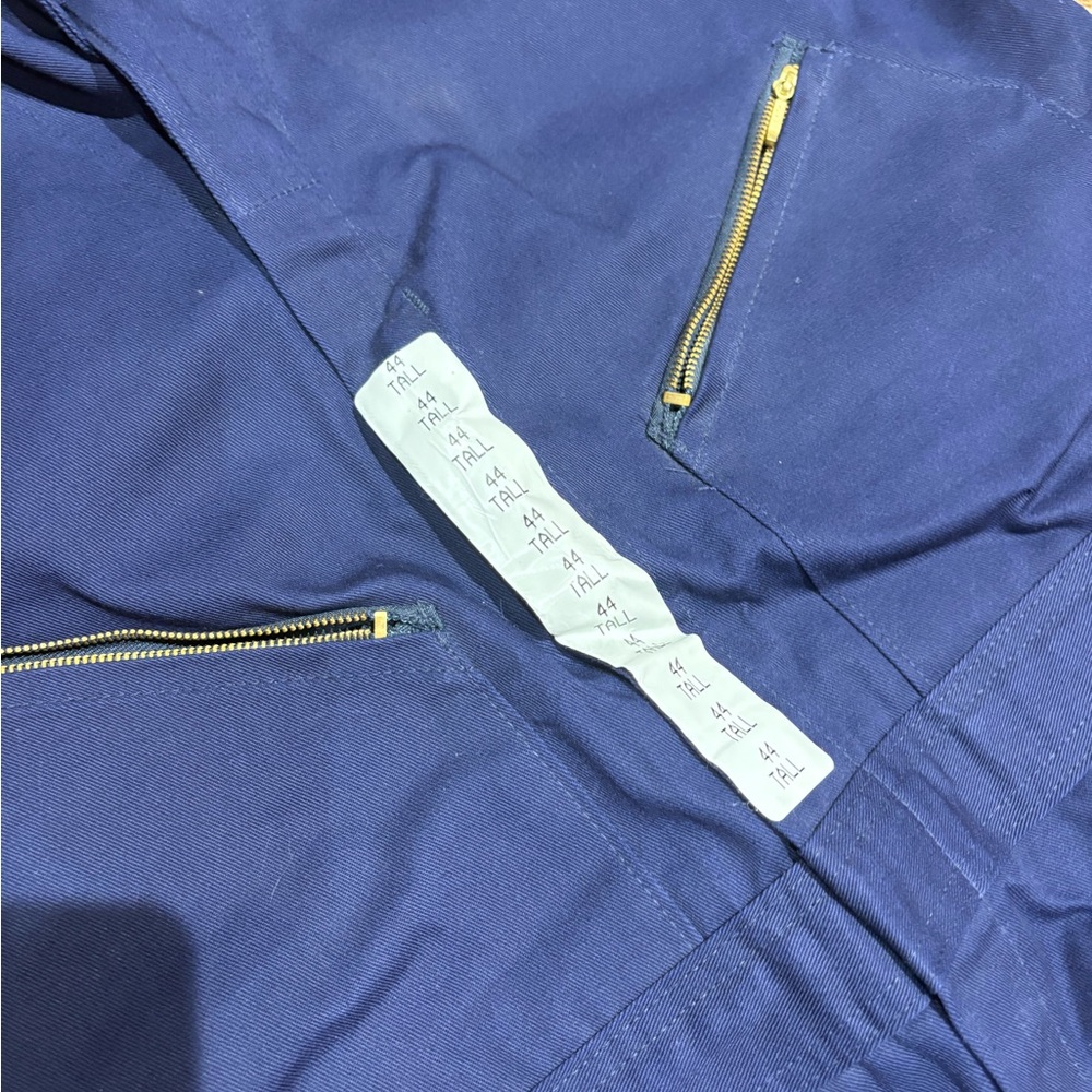 Walls NWT Coveralls Mechanic Jumpsuit Navy Blue Short Sleeve Sz 44 L Flight Suit - Picture 9 of 9